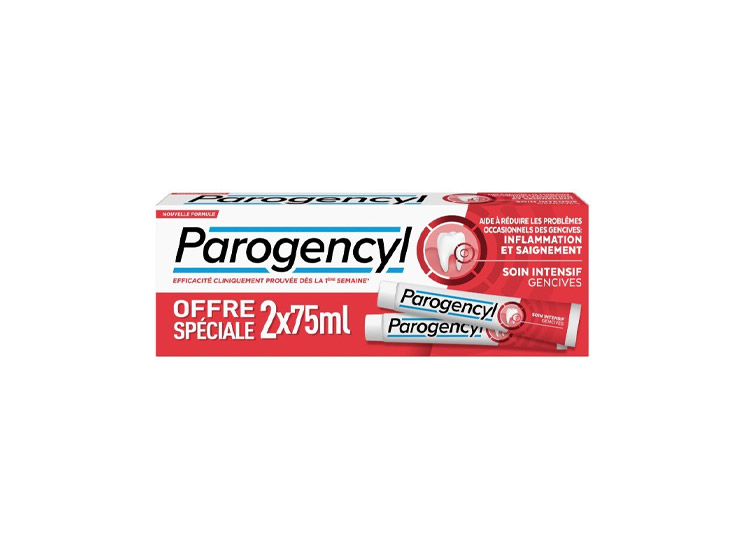 Parogencyl Dentifrice Soin Intensif Gencives - 2x75ml