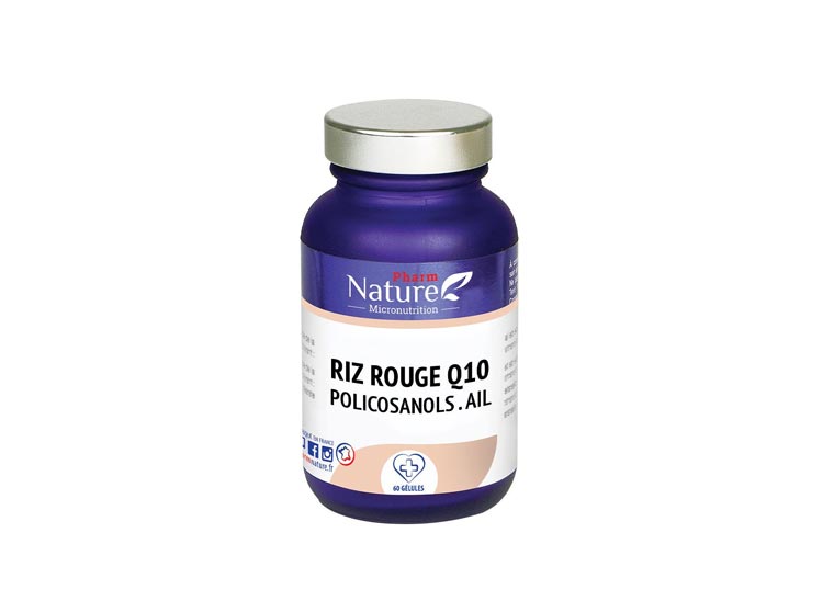 Pharm Nature Micronutrition Riz Rouge Q10 Policosanols Ail - 30 gélules