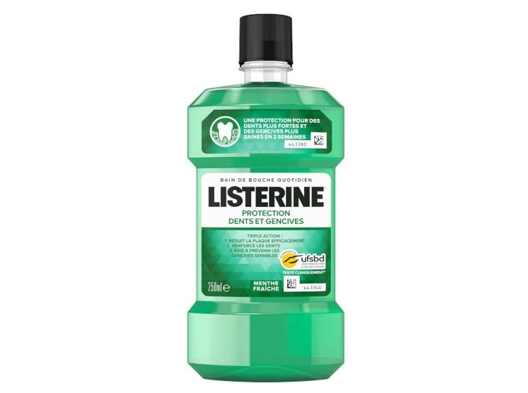 Listerine Bain de bouche Protection des dents et des gencives - 250ml