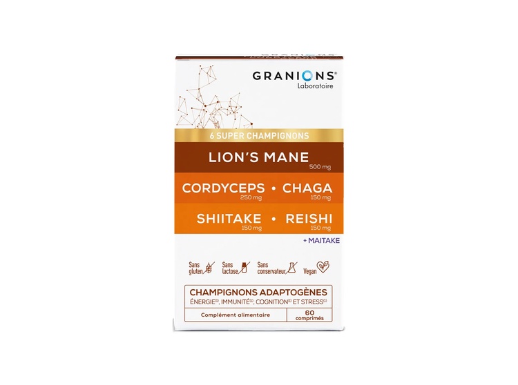 Granions Complexe Super Champignons complément alimentaire - 60 comprimés
