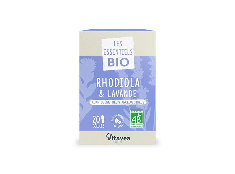 Vitavea Les Essentiels BIO Rhodiola & Lavande - 20 gélules