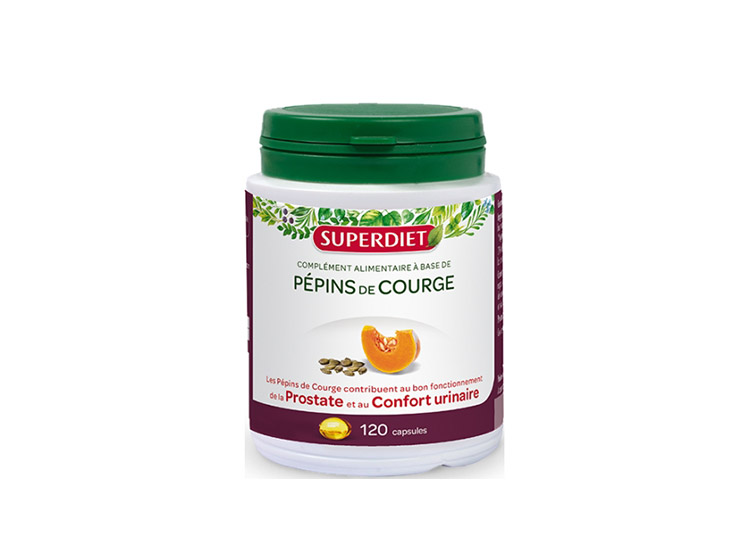 Superdiet Huile de Pépins de courge BIO - 120 capsules
