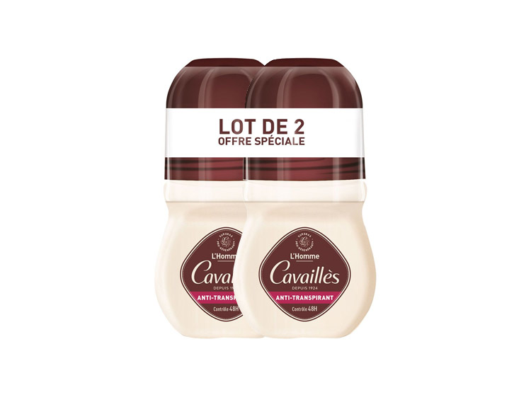 Déodorant Anti-Transpirant Homme Contrôle 48h Roll-on - 2 x 50 ml