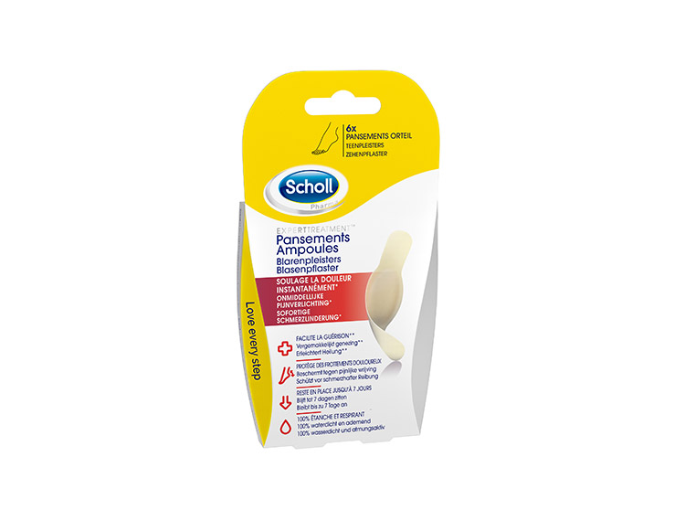Scholl Pansement ampoules Orteils - 6 pansements