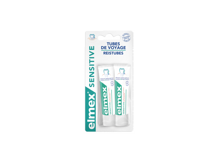 Elmex Dentifrice sensitive tubes voyage - 2x12ml