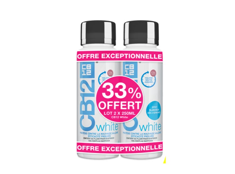 CB12 White bain de bouche - 2 x 250ml
