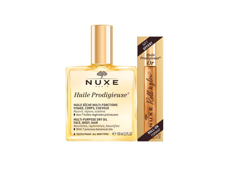 Nuxe Huile Prodigieuse - 100ml + Roll-on Or OFFERT