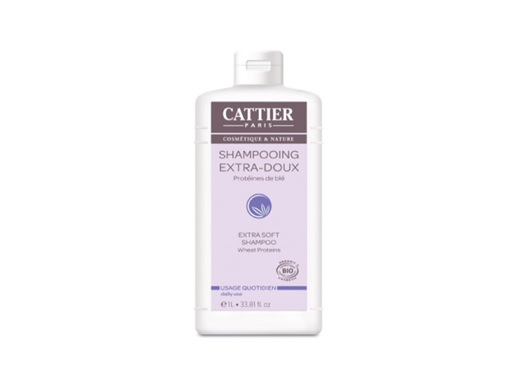Cattier shampooing extra doux usage quotidien BIO - 1L