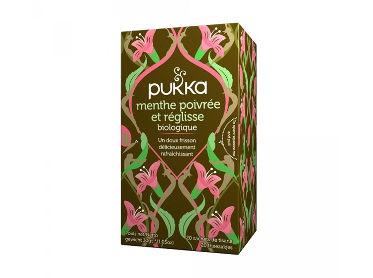 Pukka Infusion Menthe poivrée et Réglisse BIO - 20 sachets