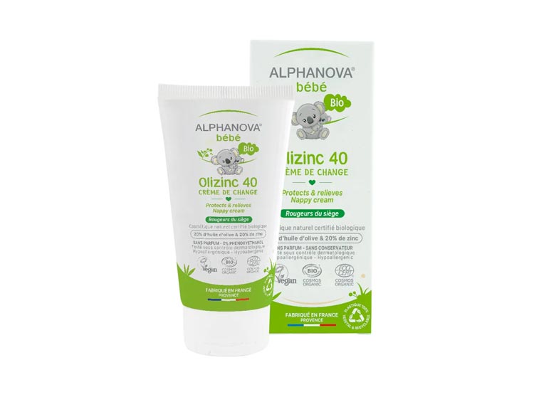 Alphanova Bébé Olizinc Crème de Change BIO - 50g