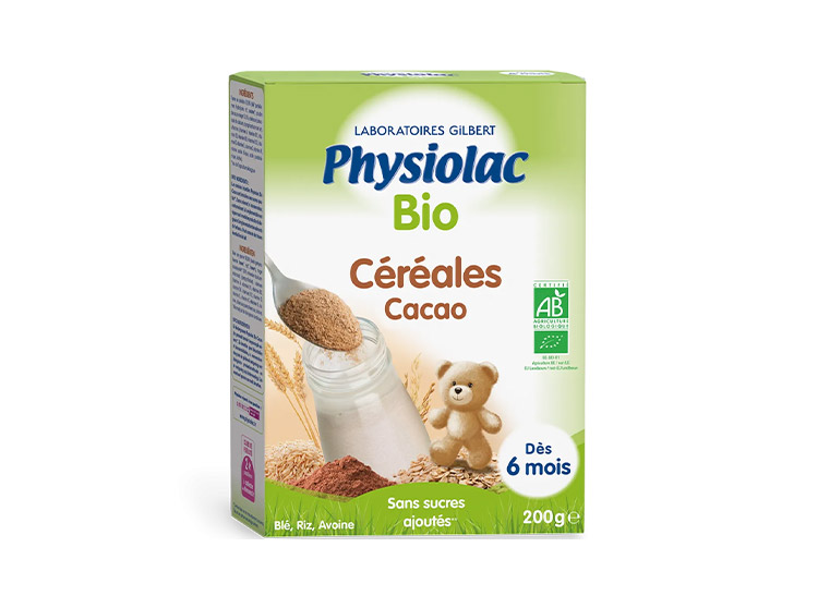 Physiolac Céréales Cacao BIO 6 mois - 200g