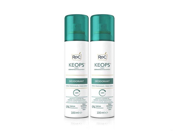 RoC Keops Déodorant Spray Fraîcheur 48h - 2x100ml