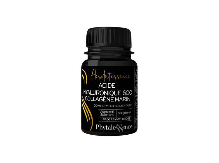 Phytalessence Absolutessence Acide Hyaluronique 600 Collagène Marin - 60 gélules