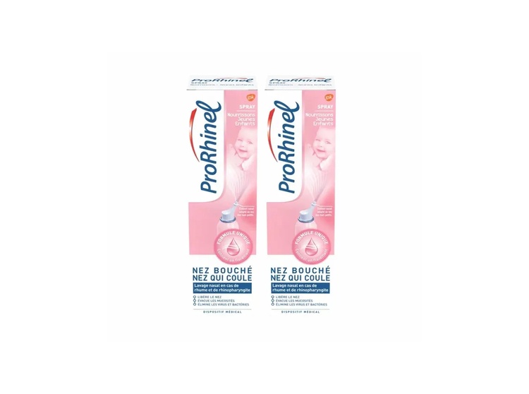 ProRhinel Spray nasal nourrissons et jeunes enfants - 2x100ml