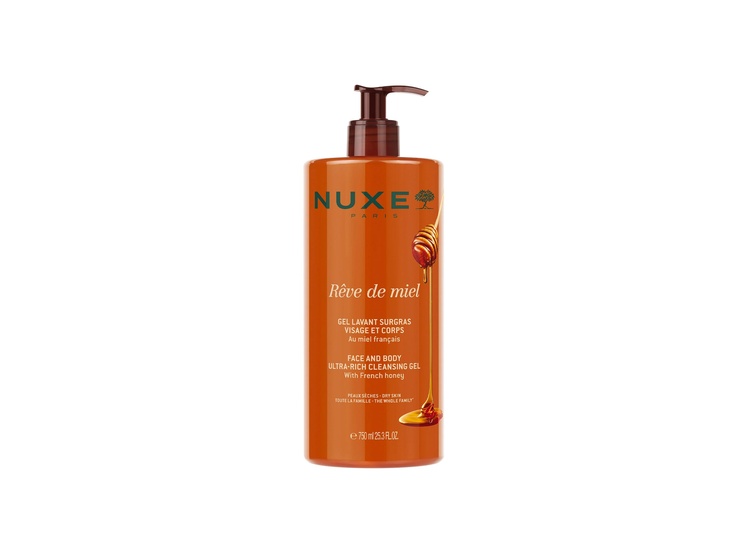 Nuxe Rêve de Miel Gel lavant surgras visage et corps - 750ml