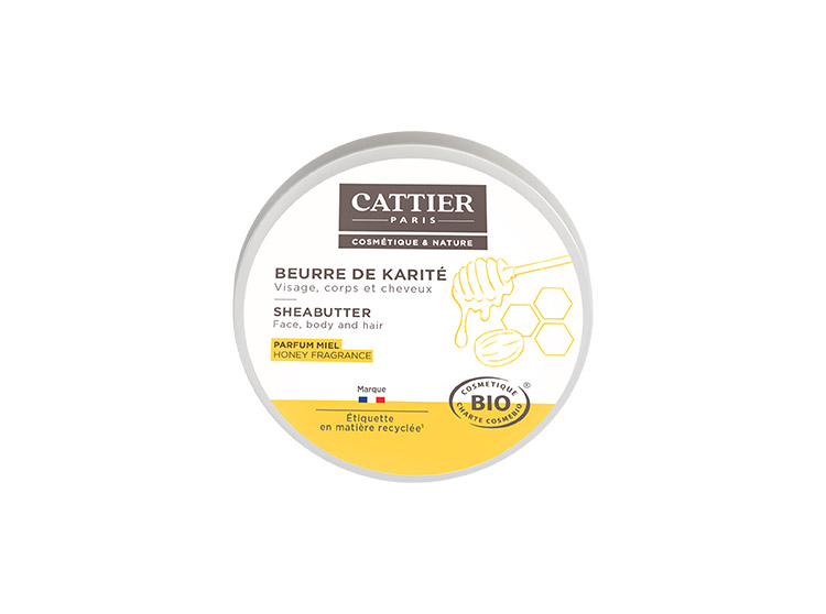 Cattier beurre de karité parfum miel bio - 100g
