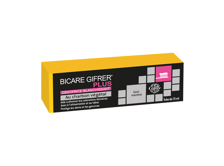 Gifrer Bicare Plus Dentifrice charbon - 75ml