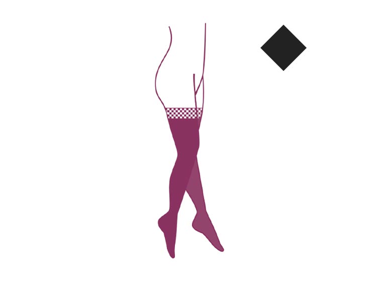 Varisma Nuances Bas Autofix de compression Classe 2 Noir - Taille 4 court