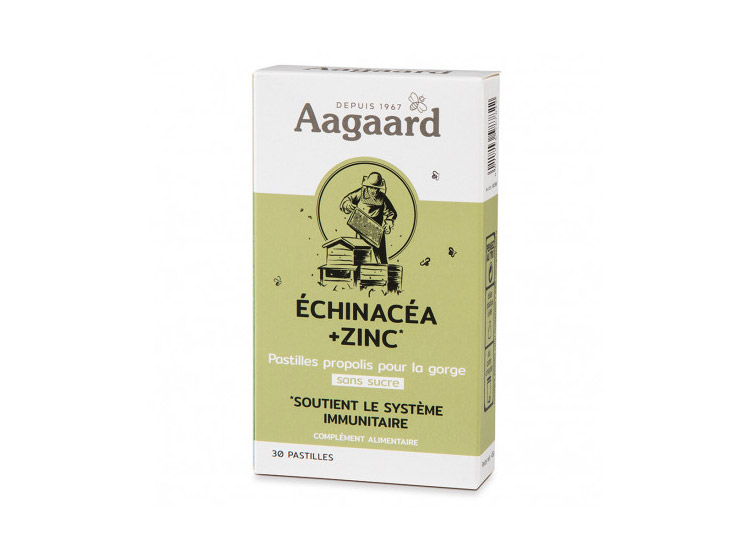 Aagaard Pastilles Propolentum Echinacea + Zinc - 30 pastilles