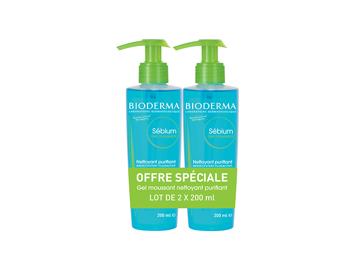 Bioderma Sébium Gel moussant - 2x200ml