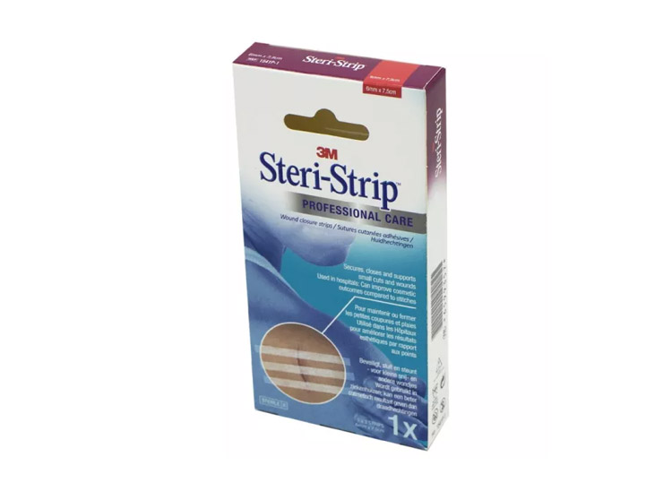 STERISTRIP 6 x 75 mm Sutures Cutanées Adhésives de Premiers Secours - x3