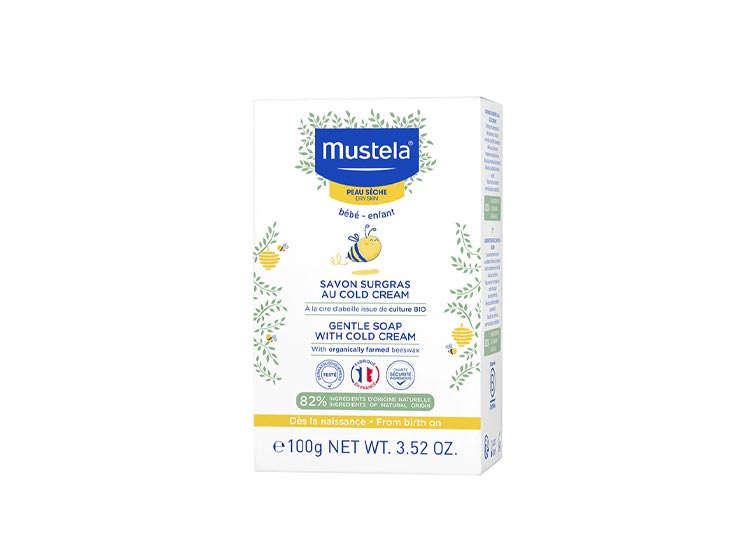 Mustela Savon surgras au Cold Cream à la cire d'abeille BIO - 100g