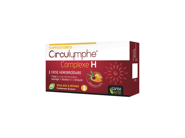 Circulymphe Complexe H - 10 suppositoires