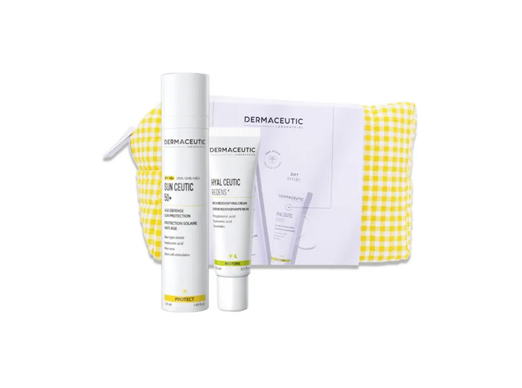 Trousse Sun Ceutic - Protection Solaire Anti-Âge SPF50 + Crème Redensifiante Riche OFFERTE  50+15ml