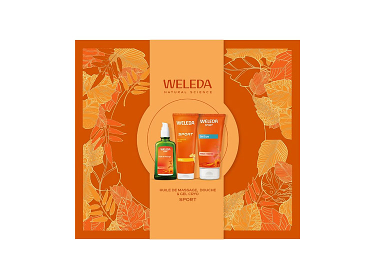 Coffret Noel 2025 Sport - Huile de Massage + Gel Cryo - Gel Douche - 100+100+100ml