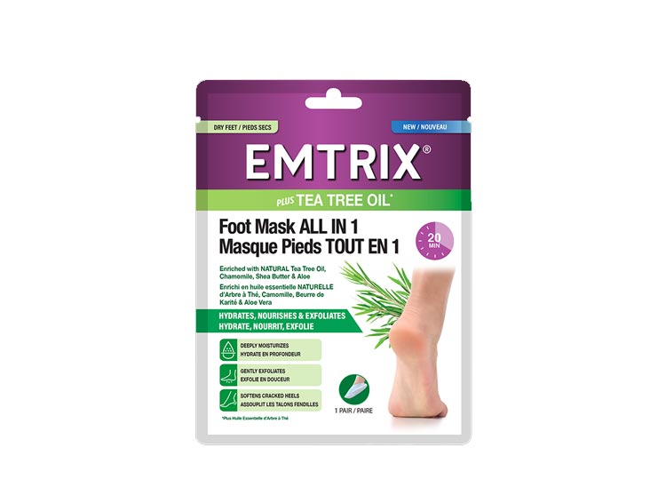Emtrix Masque Pieds - 1 Paire