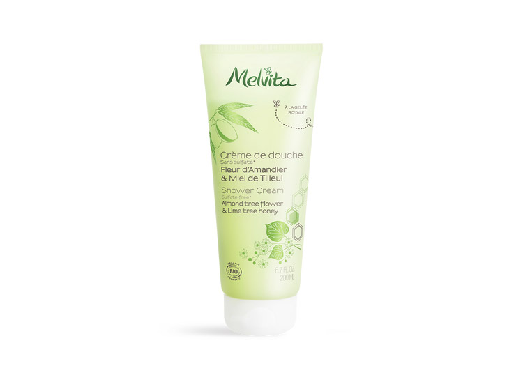 Melvita Crème de douche sans sulfate Amande et miel de tilleuil BIO - 200ml