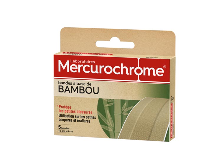 Mercurochrome Bandes Bambou -  5 Bandes