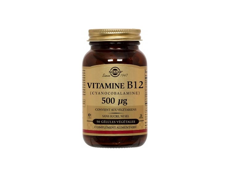 Solgar Vitamine B12 500µg - 50 gélules végétales