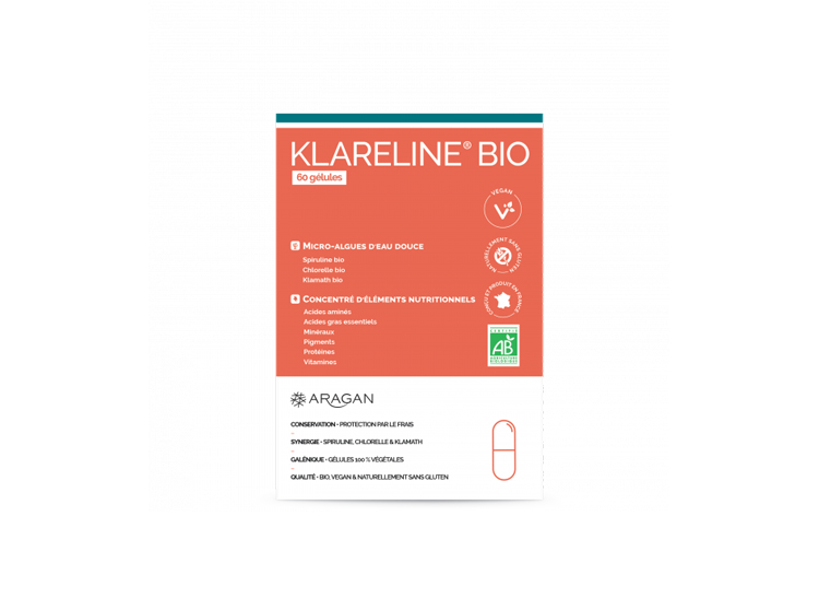 Aragan Klareline BIO - 60 gélules