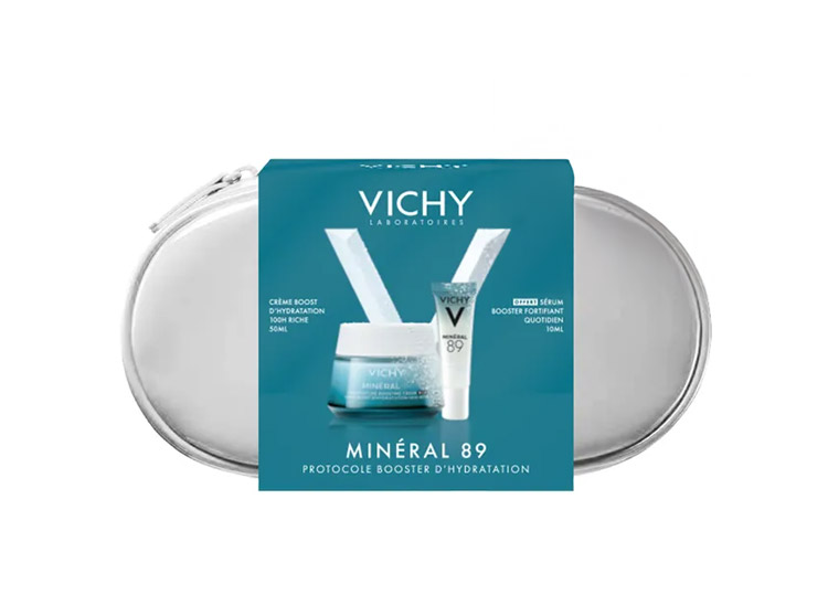 Coffret Mineral 89 - Crème Boost Hydratation + Sérum Boost Fortifiant OFFERT - 50+10ml