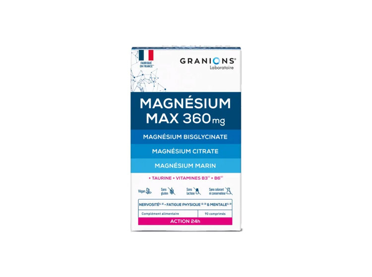 Granions Magnésium Max 360 mg - 90 comprimés