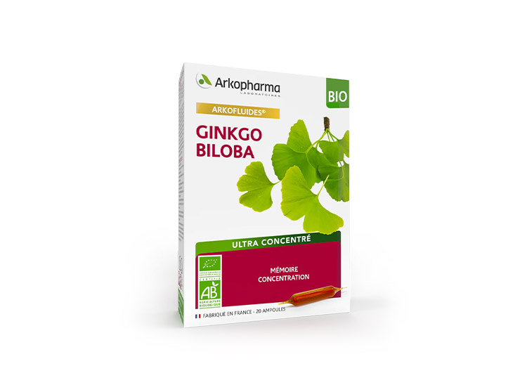 Arkopharma Arkofluides Ginkgo Biloba BIO - 20 ampoules