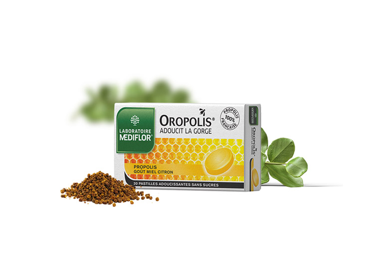 Mediflor Oropolis Miel Citron - 20 Pastilles adoucissantes