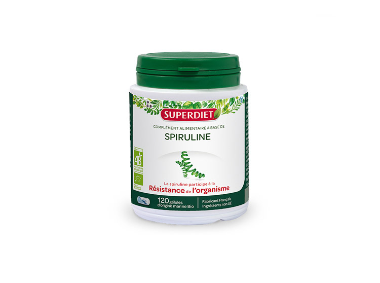 Superdiet spiruline BIO - 120 gélules