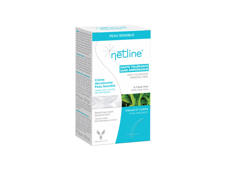 Netline Crème Décolorante Peaux Sensible Visage & Corps