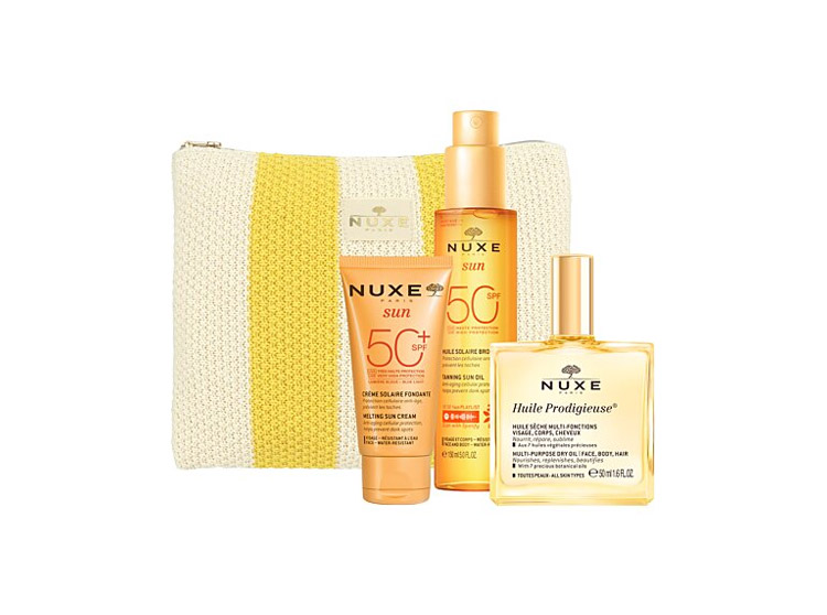 Trousse Essentiels de l'Ete 2025 - Huile Solaire, Crème Solaire, Huile Prodigieuse
