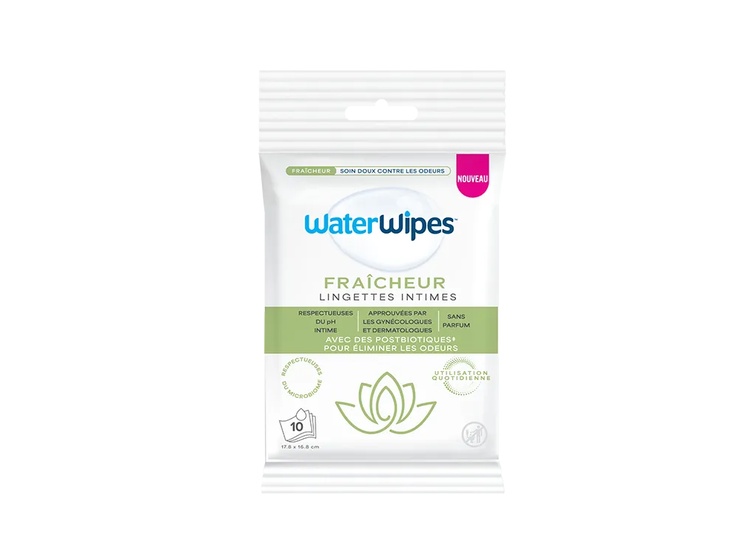 WaterWipes Intime Lingettes nettoyantes toilette intime fraîcheur - x10