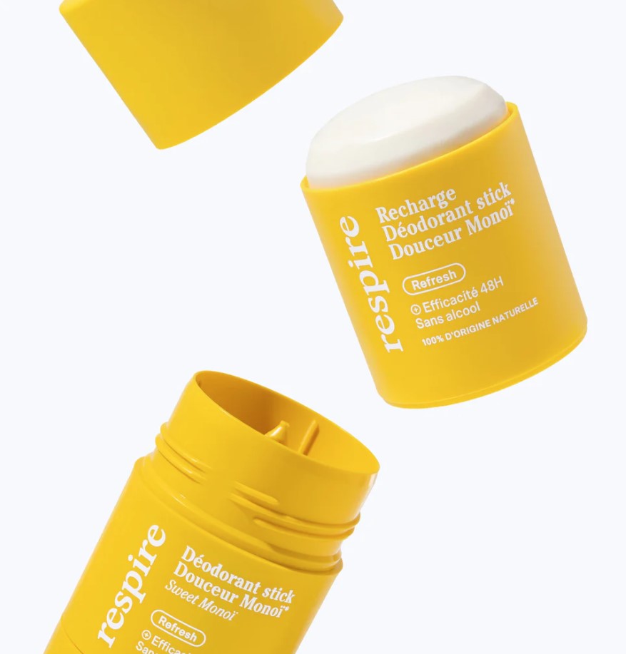 Déodorant rechargeable monoï respire