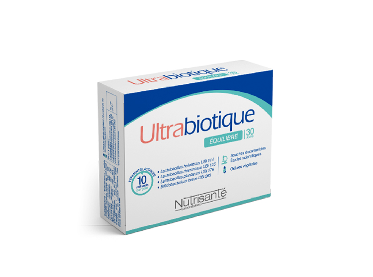 Nutrisanté Ultrabiotique Équilibre - 30 gélules