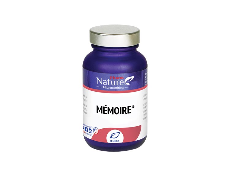 Pharm Nature Micronutrition Mémoire - 60 gélules
