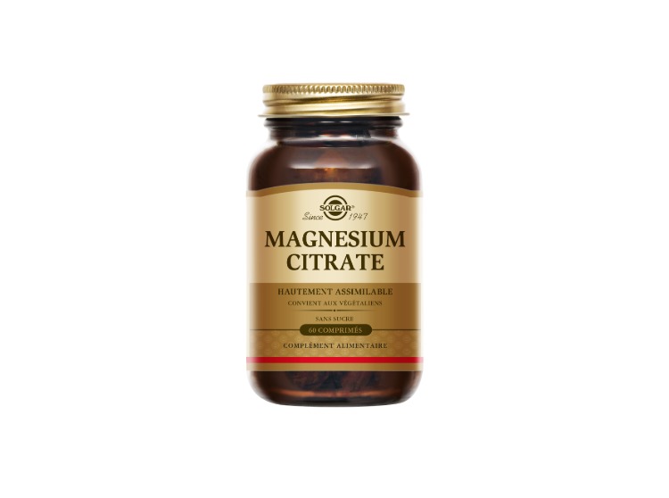 Solgar Magnésium Citrate 200mg - 60 comprimés