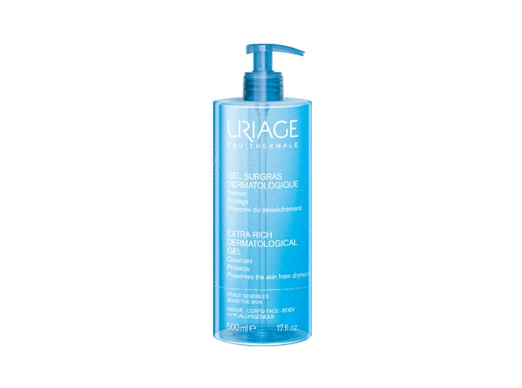 Uriage Gel surgras dermatologique peaux sensibles - 500ml