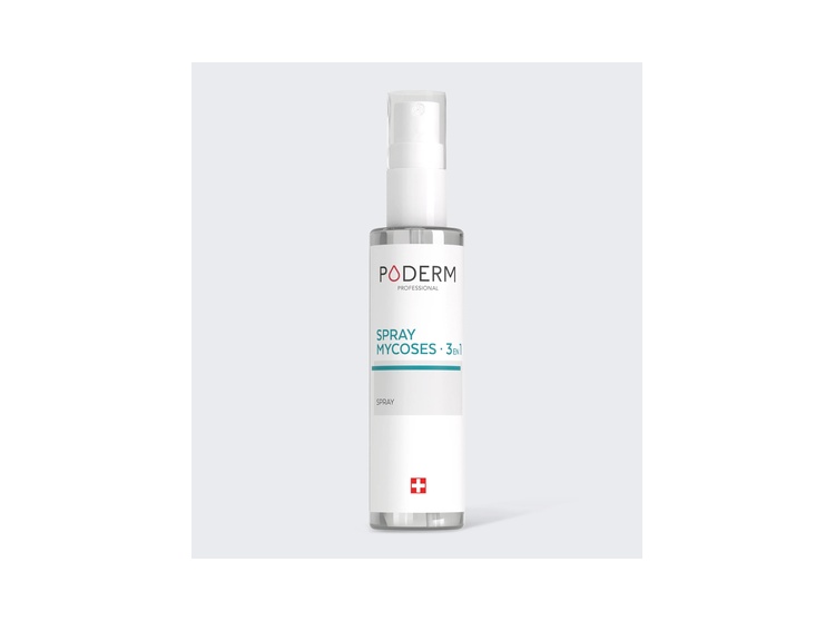 Poderm Spray Mycoses 3-en-1 pieds, ongles et chaussures - 50ml