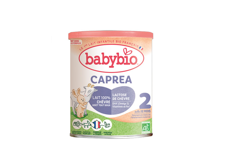 Caprea 2 Lait 2ème âge au lait de chèvre BIO - 400g