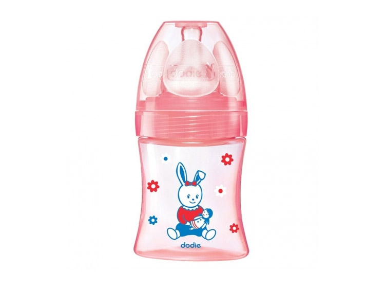Dodie Biberon initiation+ anti-colique Rose - 150ml